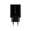 Устройство сетевое зарядное-переходник 3xUSB адаптер, 30W черное,