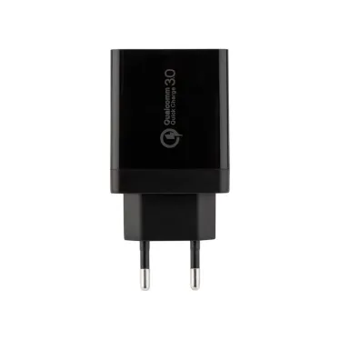 Устройство сетевое зарядное-переходник 3xUSB адаптер, 30W черное,