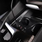 Автозарядка с индикатором, разъем 2.5х5.5, АЗУ, шнур спираль 1.5 м,