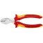 Бокорезы компактные X-CUT VDE 1000V резка - мягкая проволока 48мм проволока средней твердости 38мм твердая проволока 27мм рояльная струна (HRC 59) 22мм L-160мм диэлкектрические хромированные двухкомпонентные рукоятки блистер