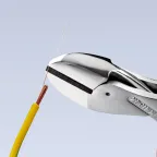 Бокорезы компактные X-CUT VDE 1000V резка - мягкая проволока 48мм проволока средней твердости 38мм твердая проволока 27мм рояльная струна (HRC 59) 22мм L-160мм диэлкектрические хромированные двухкомпонентные рукоятки блистер