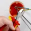 Бокорезы компактные X-CUT VDE 1000V резка - мягкая проволока 48мм проволока средней твердости 38мм твердая проволока 27мм рояльная струна (HRC 59) 22мм L-160мм диэлкектрические хромированные двухкомпонентные рукоятки блистер