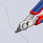 Бокорезы прецизионные ElecTronic Super KNips с зажимом для проволоки резка - мягкая проволока 02-16мм средней твердости 1мм L-125мм высокочастотная закалка режущих кромок до 60HRC INOX - инструментальная сталь 2-компонентные рукоятки