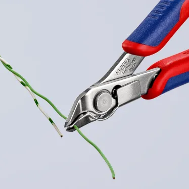 Бокорезы прецизионные ElecTronic Super KNips с зажимом для проволоки резка - мягкая проволока 02-16мм средней твердости 1мм L-125мм высокочастотная закалка режущих кромок до 60HRC INOX - инструментальная сталь 2-компонентные рукоятки
