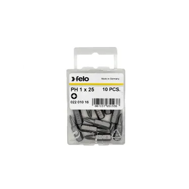 Бита крестовая серия Industrial PH 1X25, 10 шт в пластиковом боксе