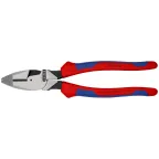 Плоскогубцы электромонтера Linemans Pliers резка - проволока средней твердости 46мм твердая проволока 3мм L-240мм двухкомпонентные рукоятки цвет черный