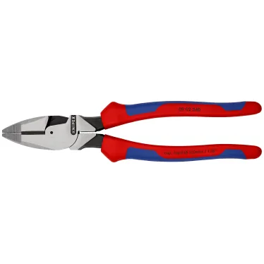 Плоскогубцы электромонтера Linemans Pliers резка - проволока средней твердости 46мм твердая проволока 3мм L-240мм двухкомпонентные рукоятки цвет черный