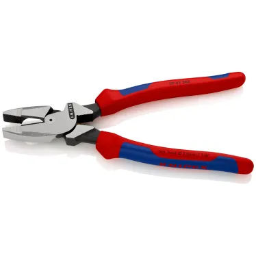 Плоскогубцы электромонтера Linemans Pliers резка - проволока средней твердости 46мм твердая проволока 3мм L-240мм двухкомпонентные рукоятки цвет черный