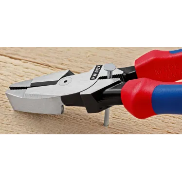 Плоскогубцы электромонтера Linemans Pliers резка - проволока средней твердости 46мм твердая проволока 3мм L-240мм двухкомпонентные рукоятки цвет черный