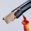 Нож для удаления изоляции VDE 1000V с пяткой нержавеющая хирургическая сталь L-180 мм диэлектрический 2-компонентная рукоятка блистер