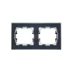 BRITE Рамка 2 поста IP44 РУ-2-БрЧ-44 черный