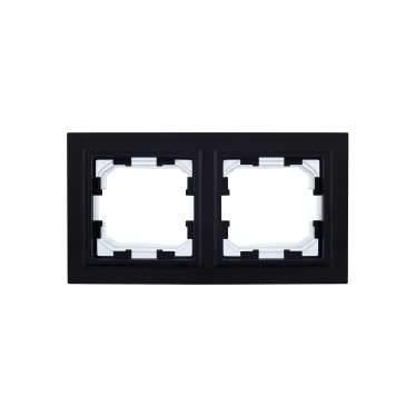 BRITE Рамка 2 поста IP44 РУ-2-БрЧ-44 черный