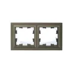 BRITE Рамка 2 поста IP44 РУ-2-БрШ-44 шампань