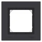 ATLASDESIGN AQUA 1-постовая РАМКА IP44, КАРБОН