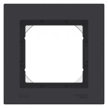 ATLASDESIGN AQUA 1-постовая РАМКА IP44, КАРБОН