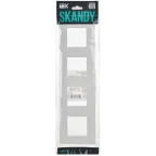 SKANDY Рамка 4-местная SK-F04W арктический белый IEK