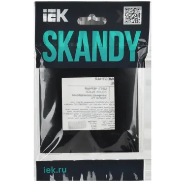 SKANDY Рамка 1-местная SK-F01Bl черный IEK