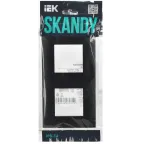 SKANDY Рамка 2-местная SK-F02Bl черный IEK