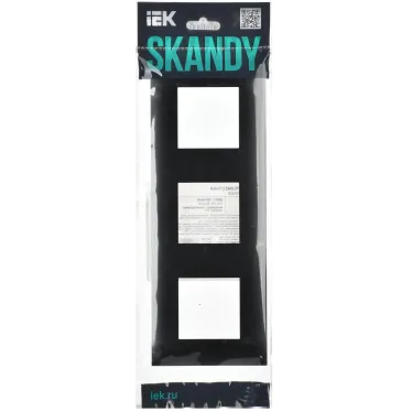 SKANDY Рамка 3-местная SK-F03Bl черный IEK