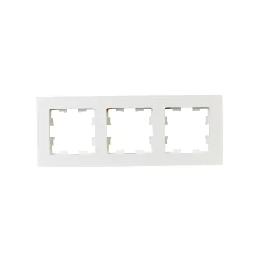 BRITE Рамка 3 поста РУ-3-Бр белый рифленый IEK