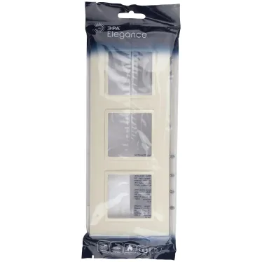 Рамка для розеток и выключателей Elegance 14-5013-02 Classic, на 3 поста, слоновая кость