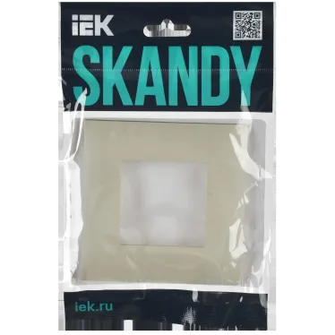 SKANDY Рамка 1-местная SK-F01B бежевый IEK