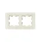 BRITE Рамка 2 поста РУ-2-2-Бр стекло песчаный RE IEK