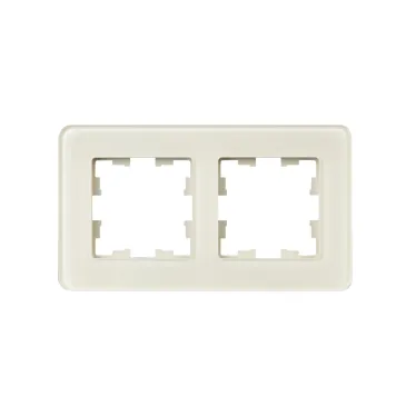 BRITE Рамка 2 поста РУ-2-2-Бр стекло песчаный RE IEK