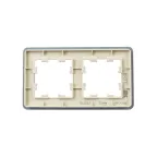 BRITE Рамка 2 поста РУ-2-2-Бр стекло песчаный RE IEK