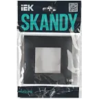 SKANDY Рамка 1-местная SK-F01T титан IEK