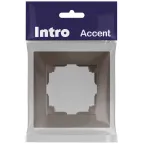 Рамка для розеток и выключателей Intro Accent 6-501-08 на 1 пост, СУ, бронза