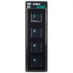 SKANDY Рамка 4-местная SK-F34Bl металл черный IEK