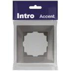 Рамка для розеток и выключателей Intro Accent 6-501-09 на 1 пост, СУ, титан