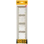 BRITE Рамка 4 поста РУ-4-Бр бежевый/шампань IEK