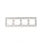 BRITE Рамка 4 поста РУ-4-2-Бр стекло розовый матовый IEK