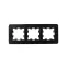 BRITE Рамка 3 поста РУ-3-1-Бр металл черный RE IEK
