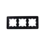 BRITE Рамка 3 поста РУ-3-1-Бр металл черный RE IEK