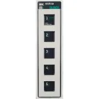 SKANDY Рамка 5-местная SK-F25W стекло арктический белый IEK