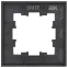 BRITE Рамка 1 пост РУ-1-2-Бр стекло черный матовый IEK