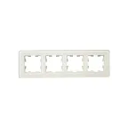 BRITE Рамка 4 поста РУ-4-2-Бр стекло песчаный RE IEK