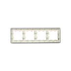 BRITE Рамка 4 поста РУ-4-2-Бр стекло песчаный RE IEK