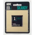 SKANDY Рамка 1-местная SK-F31Sh металл шампань IEK