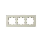 BRITE Рамка 3 поста РУ-3-2-Бр стекло песчаный RE IEK