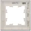 BRITE Рамка 1 пост РУ-1-2-Бр стекло белый матовый IEK
