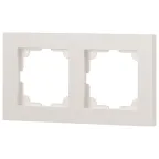 Рамка для розеток и выключателей Intro Accent 6-502-06 на 2 поста, СУ, перламутр