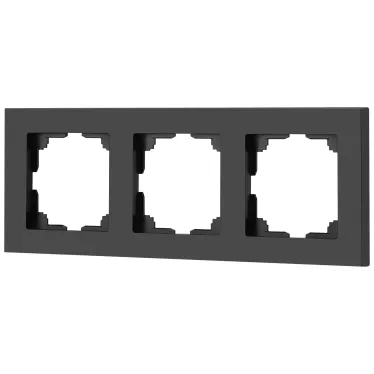 Рамка для розеток и выключателей Intro Accent 6-503-05 на 3 поста, СУ, антрацит