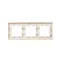BRITE Рамка 3 поста РУ-3-2-БрП стекло персиковый матовый IEK