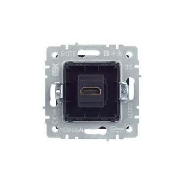 BRITE Розетка HDMI РHDMI-0-БрМ маренго