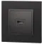 Розетка HDMI, Эра Elegance, антрацит, 14-3114-05