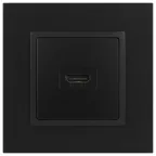 Розетка HDMI, Эра Elegance, антрацит, 14-3114-05